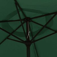 Zweefparasol met LED 3,5 m groen 7