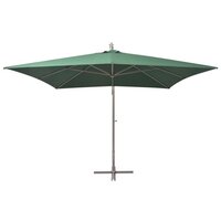 Zweefparasol met aluminium paal 300x300 cm groen 3