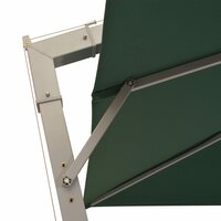 Zweefparasol met aluminium paal 300x300 cm groen 5