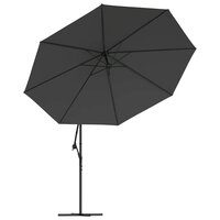 Zweefparasol met aluminium paal 350 cm antracietkleurig 4