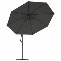 Zweefparasol met aluminium paal 350 cm antracietkleurig 5