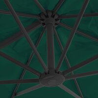 Zweefparasol met aluminium paal 300x300 cm groen 5