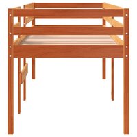 Hoogslaper massief grenenhout wasbruin 80x200 cm 5