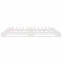 Palletbed massief grenenhout wit 200x200 cm 6