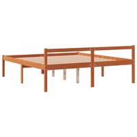Seniorenbed massief grenenhout wasbruin 150x200 cm 6