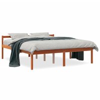 Seniorenbed massief grenenhout wasbruin 160x200 cm 2