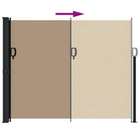 Windscherm intrekbaar 170x300 cm taupe 5