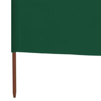 Windscherm 3-panelen 400x80 cm stof groen 5