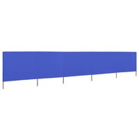 Windscherm 5-panelen 600x120 cm stof azuurblauw 2