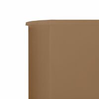 Windscherm 5-panelen 600x160 cm stof taupe 4