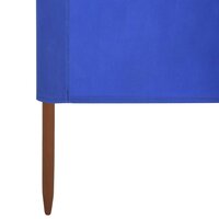 Windscherm 6-panelen 800x80 cm stof azuurblauw 5