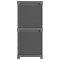 Kast met 6 vakken met boxen 103x30x72,5 cm stof grijs 3