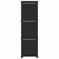 Kast met 9 vakken met boxen 103x30x107,5 cm stof zwart 3