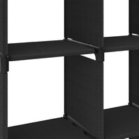 Kast met 15 vakken 103x30x175,5 cm stof zwart 6