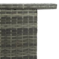 Tuinbartafel 120x55x110 cm poly rattan grijs 6
