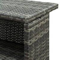 Tuinbartafel 120x55x110 cm poly rattan grijs 7