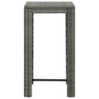 Tuinbartafel 60,5x60,5x110,5 cm poly rattan grijs 2