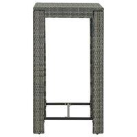 Tuinbartafel 60,5x60,5x110,5 cm poly rattan grijs 3