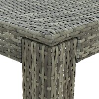 Tuinbartafel 60,5x60,5x110,5 cm poly rattan grijs 4