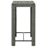 Tuinbartafel 100x60,5x110,5 cm poly rattan grijs 3