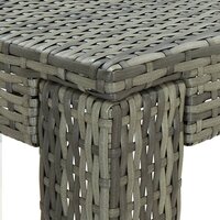 Tuinbartafel 100x60,5x110,5 cm poly rattan grijs 5