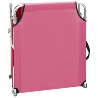 Ligbed met luifel inklapbaar staal magenta 6