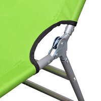 Ligbed inklapbaar gepoedercoat staal appeltjesgroen 4