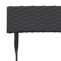 Bistrostoelen 4 st inklapbaar poly rattan en staal zwart 8