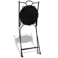 Bistrostoelen inklapbaar 2 st keramiek terracottakleurig 6