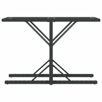 3-delige Bistroset met kussens poly rattan zwart 8
