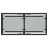 3-delige Bistroset met kussens poly rattan zwart 9