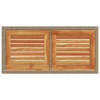 3-delige Bistroset met kussens poly rattan beige 9