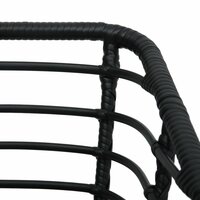 3-delige Bistroset poly rattan zwart 6