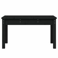 Tuinbank 80x44x45 cm massief grenenhout zwart 4