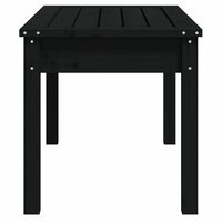 Tuinbank 80x44x45 cm massief grenenhout zwart 5
