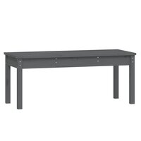 Tuinbank 109x44x45 cm massief grenenhout grijs 2