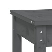 Tuinbank 109x44x45 cm massief grenenhout grijs 6