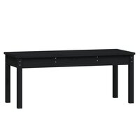 Tuinbank 109x44x45 cm massief grenenhout zwart 2