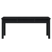 Tuinbank 109x44x45 cm massief grenenhout zwart 4