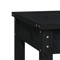 Tuinbank 109x44x45 cm massief grenenhout zwart 6