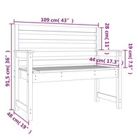 Tuinbank 109x48x91,5 cm massief douglashout 7