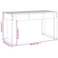 Tuinbank 80x38x45 cm massief douglashout 8