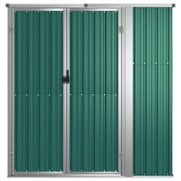 Tuinschuur 161x89x161 cm gegalvaniseerd staal groen 3