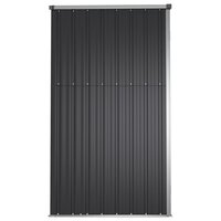 Tuinschuur 161x89x161 cm gegalvaniseerd staal antracietkleurig 5