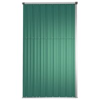 Tuinschuur 225x89x161 cm gegalvaniseerd staal groen 5