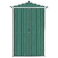 Tuinschuur 116x45x175 cm gegalvaniseerd staal groen 4