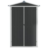 Tuinschuur 116x45x175 cm gegalvaniseerd staal grijs 4