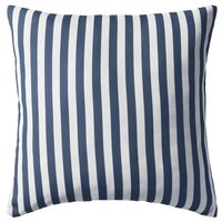 Buitenkussens 45x45 cm gestreept marineblauw 2 st 2