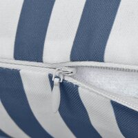 Buitenkussens 45x45 cm gestreept marineblauw 2 st 3