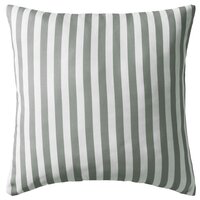 Buitenkussens 45x45 cm gestreept grijs 2 st 2